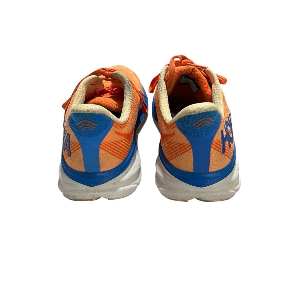 Hoka Clifton 9 Men’s Running Shoe Blue Vibrant Orange Meta Rocker Sneakers - Picture 5 of 10